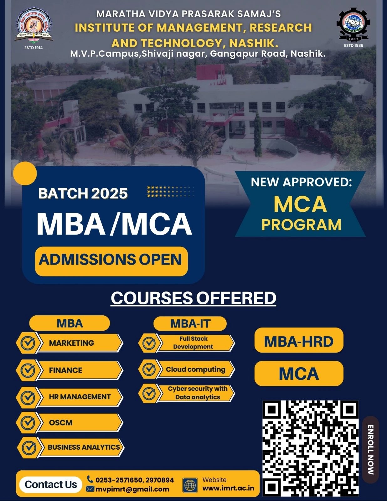 MBA / MCA Admission 2025 Open